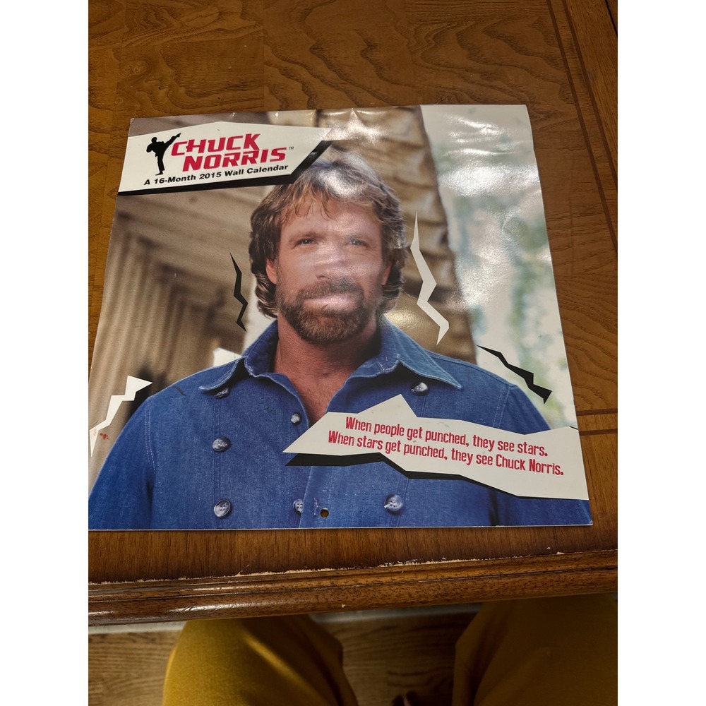 Chuck Norris 2015 16-Month Wall Calendar Trends International Collectible Meme